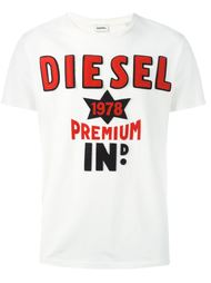 футболка с заплаткой-логотипом Diesel