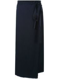 pinstripe wrap skirt Mihara Yasuhiro