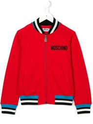 куртка бомбер с логотипом Moschino Kids