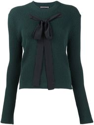 bow detail ribbed jumper  Rochas