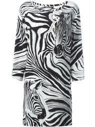 zebra print dress Roberto Cavalli