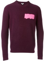 logo patch ribbed jumper Kenzo