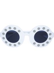 round framed sunglasses Linda Farrow