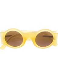 round framed sunglasses Linda Farrow