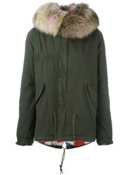 mink and raccoon fur lined jacket Mr &amp; Mrs Italy