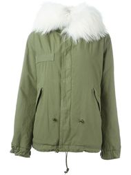 raccoon fur trim jacket Mr &amp; Mrs Italy