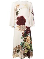 платье с цветочным принтом Valentino