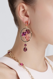 Серьги с кристаллами Oscar de la Renta