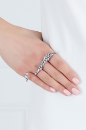 Кольцо с кристаллами на четыре пальца Herald Percy