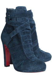 Кожаные ботильоны Lamu 120 Veau Velours Christian Louboutin