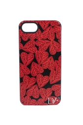 Чехол для iPhone 5 Free Hearts Red Diane von Furstenberg