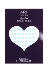 Арт-стикеры для ногтей Art Luxury Signature Nail Sticker «Blue Heart», 96 шт. Christina Fitzgerald