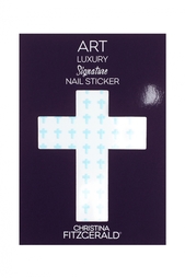 Арт-стикеры для ногтей Art Luxury Signature Nail Sticker «Blue Cross», 96 шт. Christina Fitzgerald