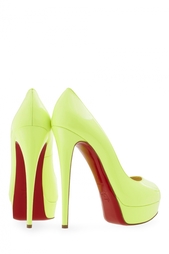 Туфли из лакированной кожи Lady Peep 150 Christian Louboutin