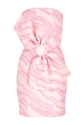 Хлопковое платье-бюстье Boutique Moschino