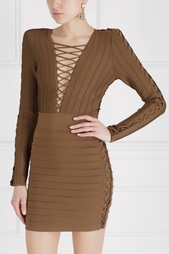 Однотонное платье Balmain