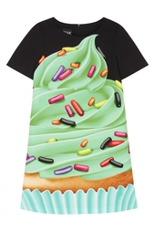 Платье с принтом Boutique Moschino