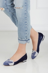 Вельветовые слиперы The King Kitty Charlotte Olympia
