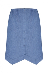Хлопковая юбка Jil Sander Navy