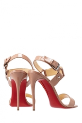 Босоножки из лакированной кожи Sova Heel 100 Christian Louboutin