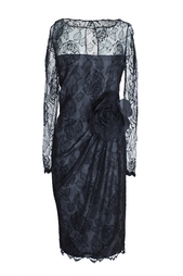 Платье из кружева с розой (80-е гг.) Bill Blass Vintage