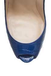 Туфли из кожи аллигатора Lady Peep 150 Christian Louboutin