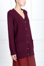 Шерстяной кардиган Jil Sander Navy