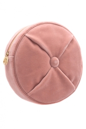 Вельветовый клатч Round Cushion Pouch Charlotte Olympia