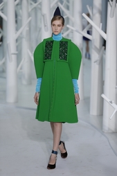 Шерстяное пальто Delpozo