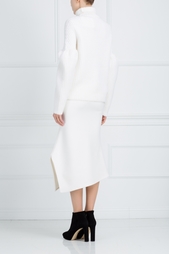 Шерстяная юбка Victoria Beckham
