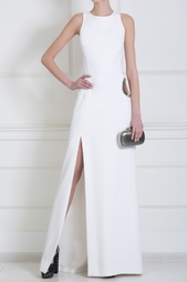 Платье в пол с ассиметричным разрезом Mugler