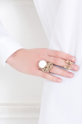 Бронзовое кольцо с агатом Bernard Delettrez