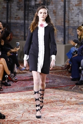 Платье из шелка и шерсти Gucci