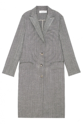 Пальто из шерсти и льна Nina Ricci