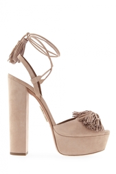 Замшевые босоножки Wild One Aquazzura