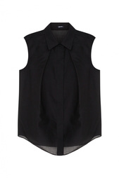 Хлопковая блузка Jil Sander Navy