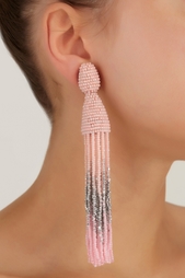 Серьги с кристаллами Oscar de la Renta
