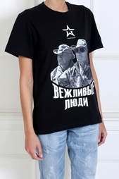 Хлопковая футболка Voentorg X Aizel