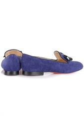 Замшевые слиперы Omera Flat Christian Louboutin