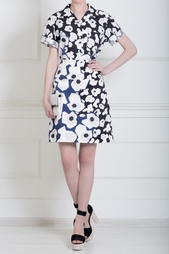 Хлопковая юбка Jil Sander Navy