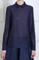 Хлопковый топ Jil Sander Navy