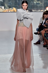 Платье из шелка и хлопка Delpozo