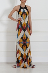 Шелковое платье Naeem Khan