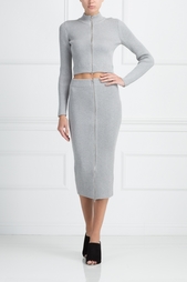 Хлопковая юбка T by Alexander Wang
