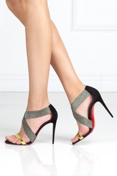 Кожаные босоножки Elastagram 100 Christian Louboutin