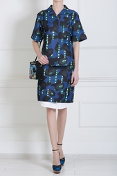 Рубашка с принтом Jil Sander Navy