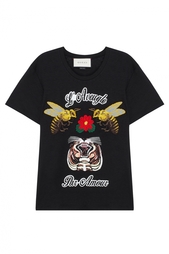 Футболка из льна Gucci