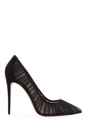 Шелковые туфли Follie Draperia 100 Christian Louboutin