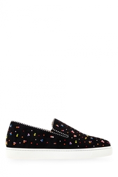 Замшевые слипоны Boat Flat Christian Louboutin