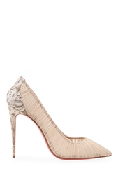 Туфли из шелка и кожи Follie Draperia 100 Christian Louboutin